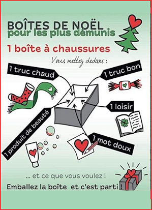 Les boites solidaires de Noël